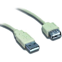 KABEL USB 2.0 predlžovací A-A  0.75m