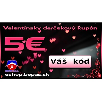 Valentínsky poukaz (5€)