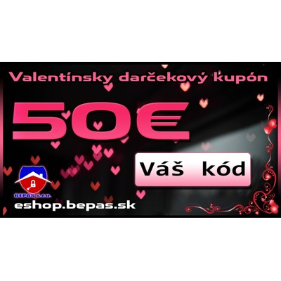 Valentínsky poukaz (50€)