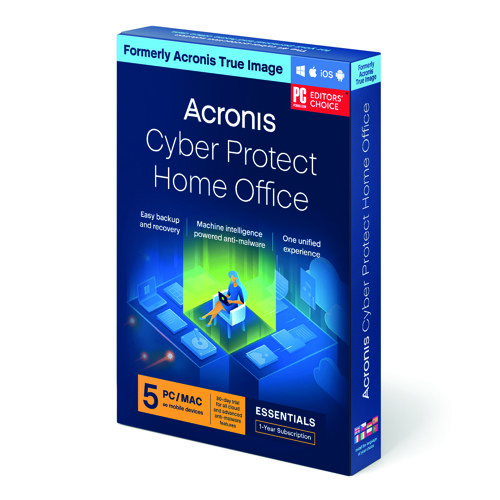 Acronis Cyber Protect Home Office Essentials Subscription 5 PC - 1 rok ESD (5 PC)