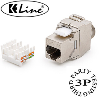 KELINE Keystone Jack, Category 6A, RJ45/s