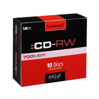 INTENSO CD-RW Slim Case 700MB REW 10ks