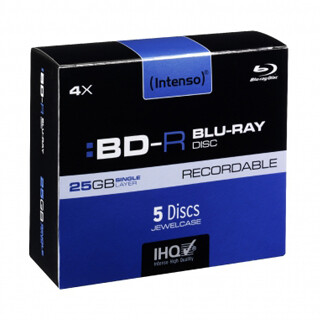 INTENSO Blu-Ray BD-R Slim Case 25GB 5ks