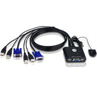 ATEN CS22U-A7 KVM prepínač pre 2PC/VGA/USB