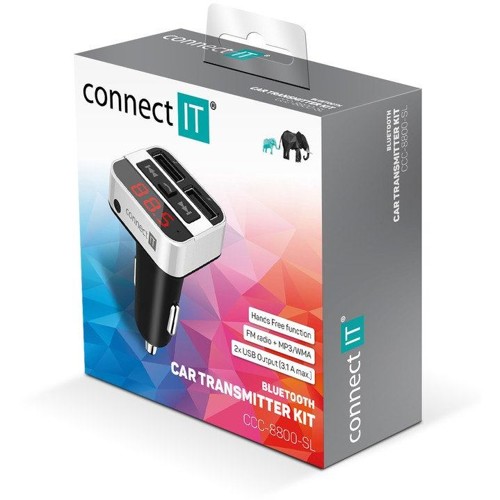 CONNECT IT InCarz Bluetooth transmitter silver