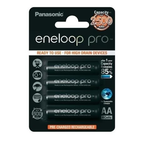 PANASONIC Eneloop Pro, Batérie, BK-3HCCE, AA, 4ks