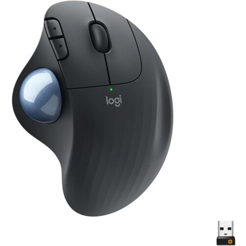 LOGITECH ERGO M575 Trackball, Bezdrôtová myš, Gra