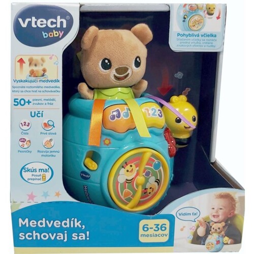 VTECH Medvedík, schovaj sa!, Hračka