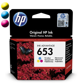 HP Cartridge 3YM74AE CMY HP653