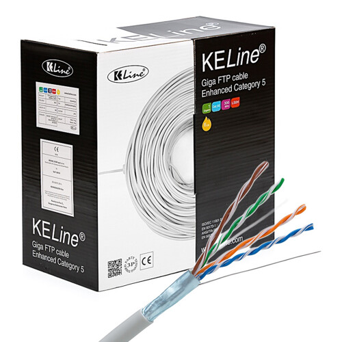 KELINE Kábel FTP (F/UTP) 4x2xAWG24 Cat 5E LSOH 305