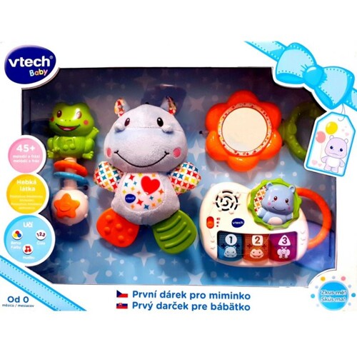 VTECH Prvý darček pre bábätko SK - modrý