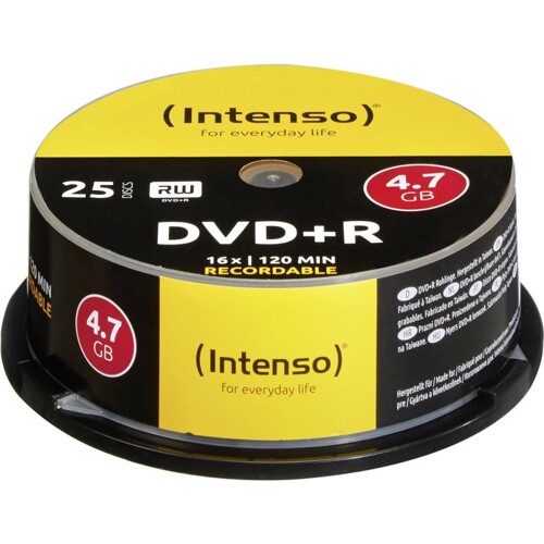 INTENSO DVD+R Cake Case 4,7GB 25ks