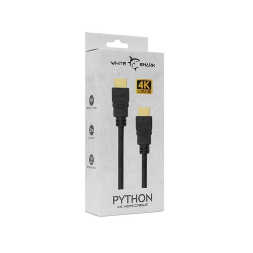 White Shark PYTHON, Kábel HDMI 2.0 M/M 2m, 4K@60Hz