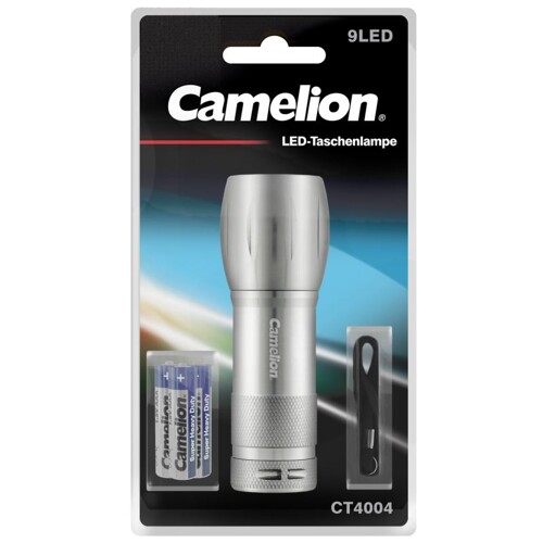 CAMELION baterka 9LED CT4004, sliver