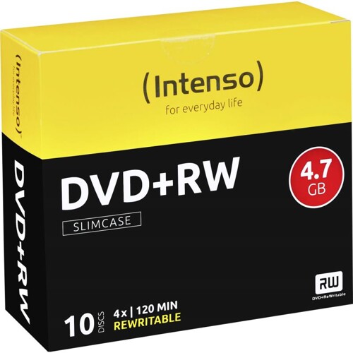 INTENSO DVD+RW Slim Case 4,7GB 10ks