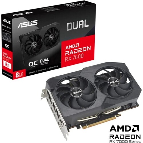 ASUS Grafická karta Dual Radeon RX 7600 V2 OC Edit