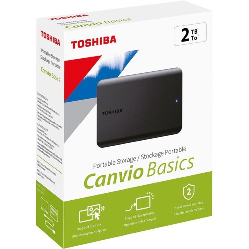 TOSHIBA Canvio BASICS 2022, 2TB, USB3.2, 2,5''