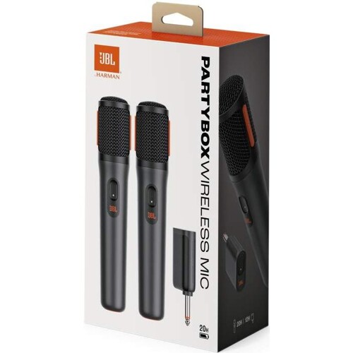 JBL PartyBoxWireless Mic, Bezdrôtový mikrofón, 2ks