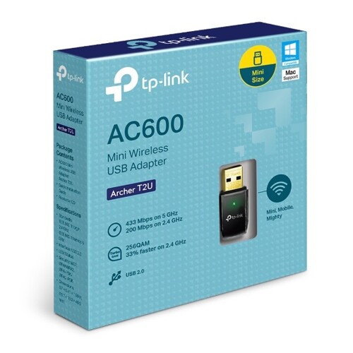 TP-Link Archer T2U AC600 Wireless Dual Band USB A