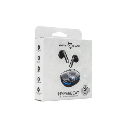 WHITE SHARK HYPERBEAT, Bluetooth slúchadlá, blk