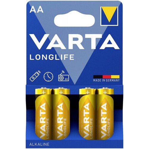 VARTA Longlife Standard LR06 AA 1,5V, 4ks, 2800mAh