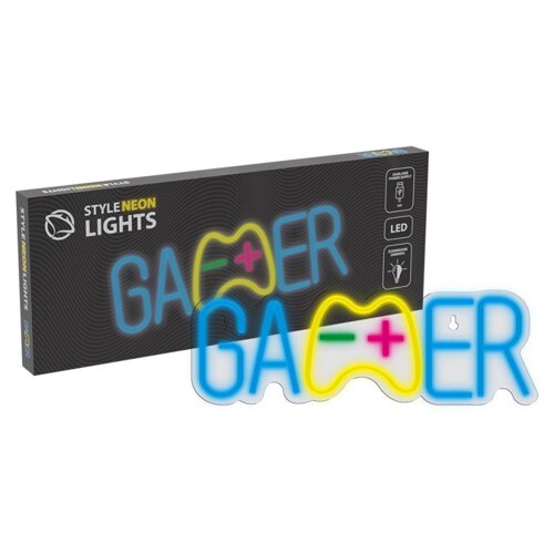 MANTA GAMER, LED Neon plexi dekorácia