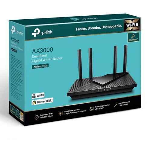 TP-Link Archer AX55, AX3000 Wi-Fi 6 Router