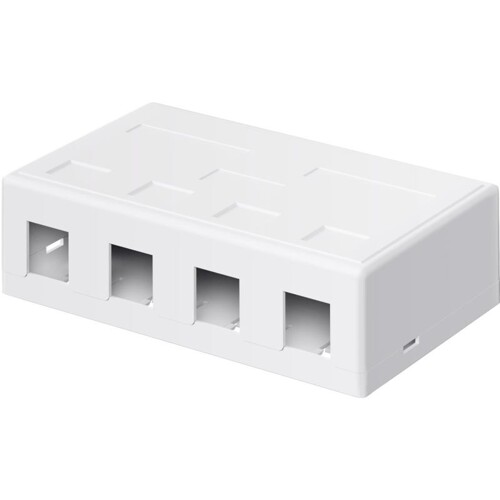 WENTRONIC Patch panel 4port, Keystone na stenu