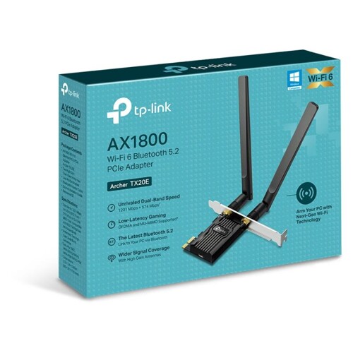 TP-Link Archer TX20E PCIe Wi-Fi 6 Bluetooth 5.2