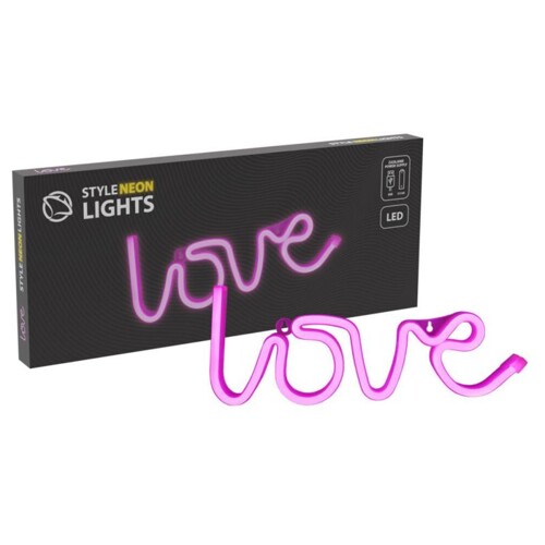 MANTA LOVE, LED Neon plexi dekorácia