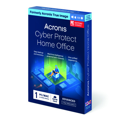 Acronis Cyber Protect Home Office Advanced Subscription 1 PC + 500 GB Acronis ...