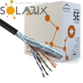 SOLARIX kábel vonkajší FTP PE CAT5E 305m/balenie