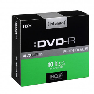 INTENSO DVD-R Slim Case 4,7GB PRINT 10ks
