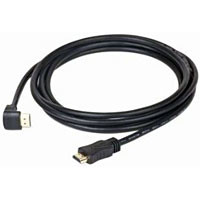 Kábel HDMI 1.4 Male/Male 3m konektor 90°