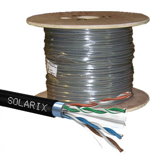 SOLARIX kábel CAT6 FTP PE Fca vonkajší 500m/cievka