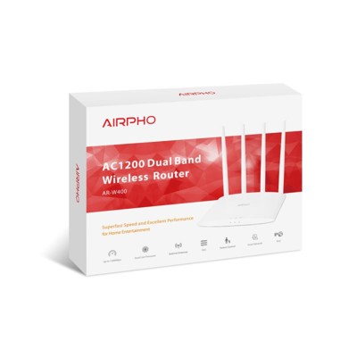 AIRPHO Wifi AC 1200Mbps AP/Router, 2xLAN, 1xWAN