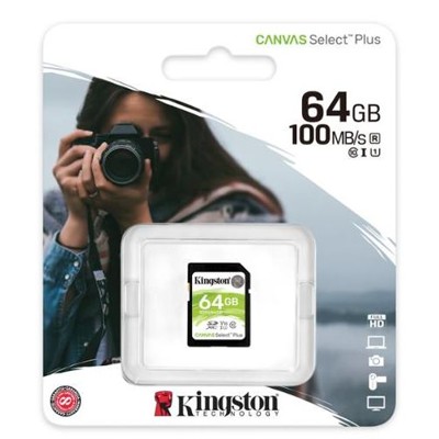 KINGSTON SDXC Canvas Select Plus 64GB 100MB/s UHS