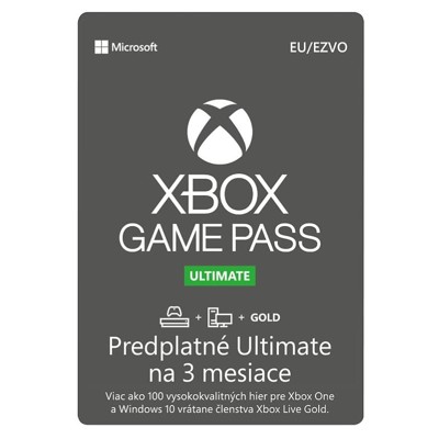 MICROSOFT Xbox Game Pass Ultimate 3 mesiace