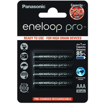 PANASONIC Eneloop Pro, Batérie, BK-4HCCE, AAA, 4ks