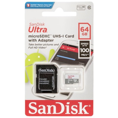 SanDisk Ultra Micro SDXC 64GB 100MB/s UHS-I+A