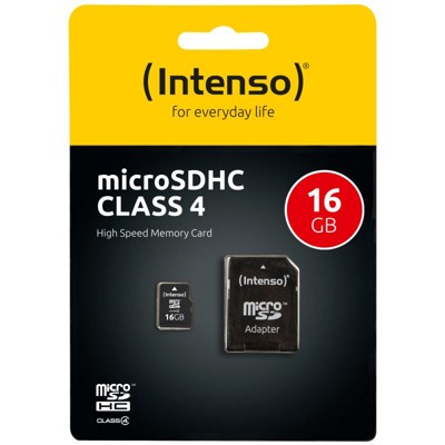 INTENSO Micro SDHC karta 16GB Class4