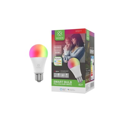 WOOX R9077, Smart Bulb E27 RGB+CCT ZigBee