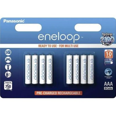 PANASONIC Eneloop, Batérie BK-4MCCE, AAA, 8ks