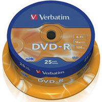 DVD - R Verbatim 4.7GB 16x CAKE 25pcs 43522