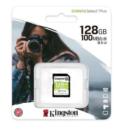 KINGSTON SDXC Canvas Select Plus 128GB 100MB/s UHS