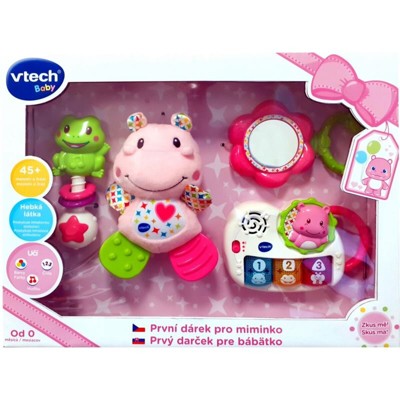 VTECH Prvý darček pre bábätko SK - ružový