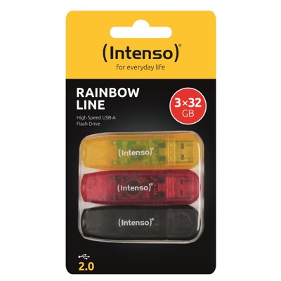 INTENSO - 3x 32GB Rainbow Line 3502483