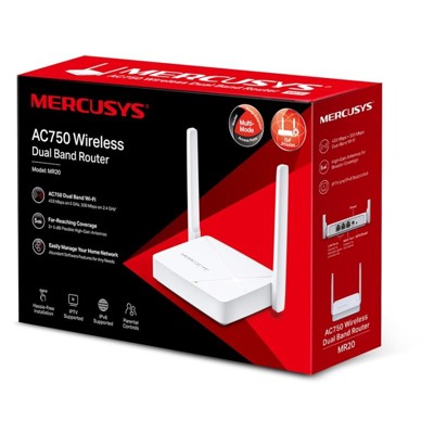 MERCUSYS MR20, AC750 Wireless Dual Band Router