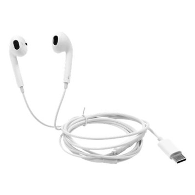 DELTACO HL-W111, USB C Slúchadlá do uší, wht