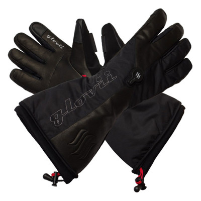 GLOVII Ski, Vyhrievané rukavice, M, čierne